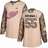 Detroit Red Wings #55 Niklas Kronwall Camo Adidas Veterans Day Practice Jersey,baseball caps,new era cap wholesale,wholesale hats